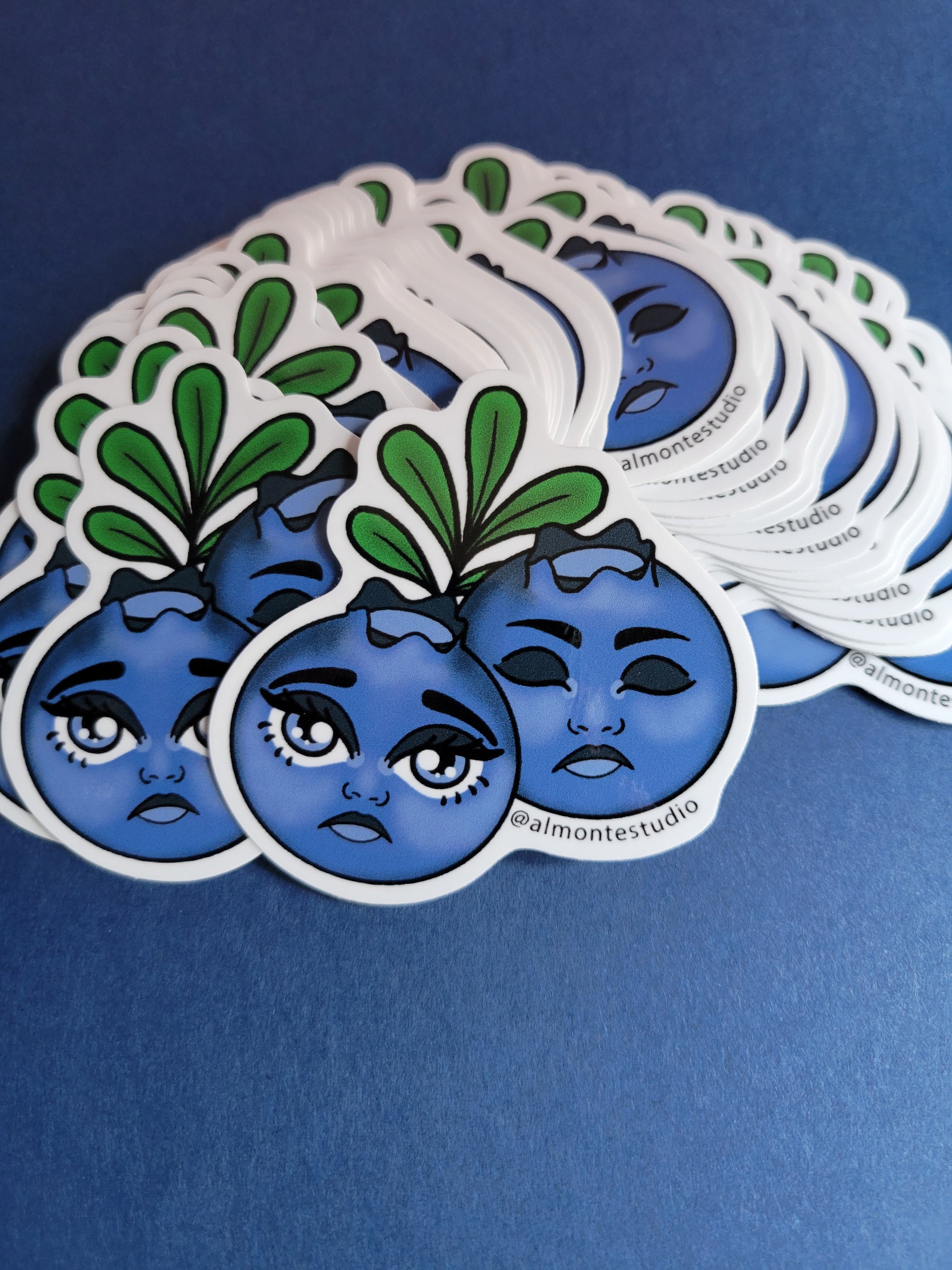 Blueberries vinyl sticker