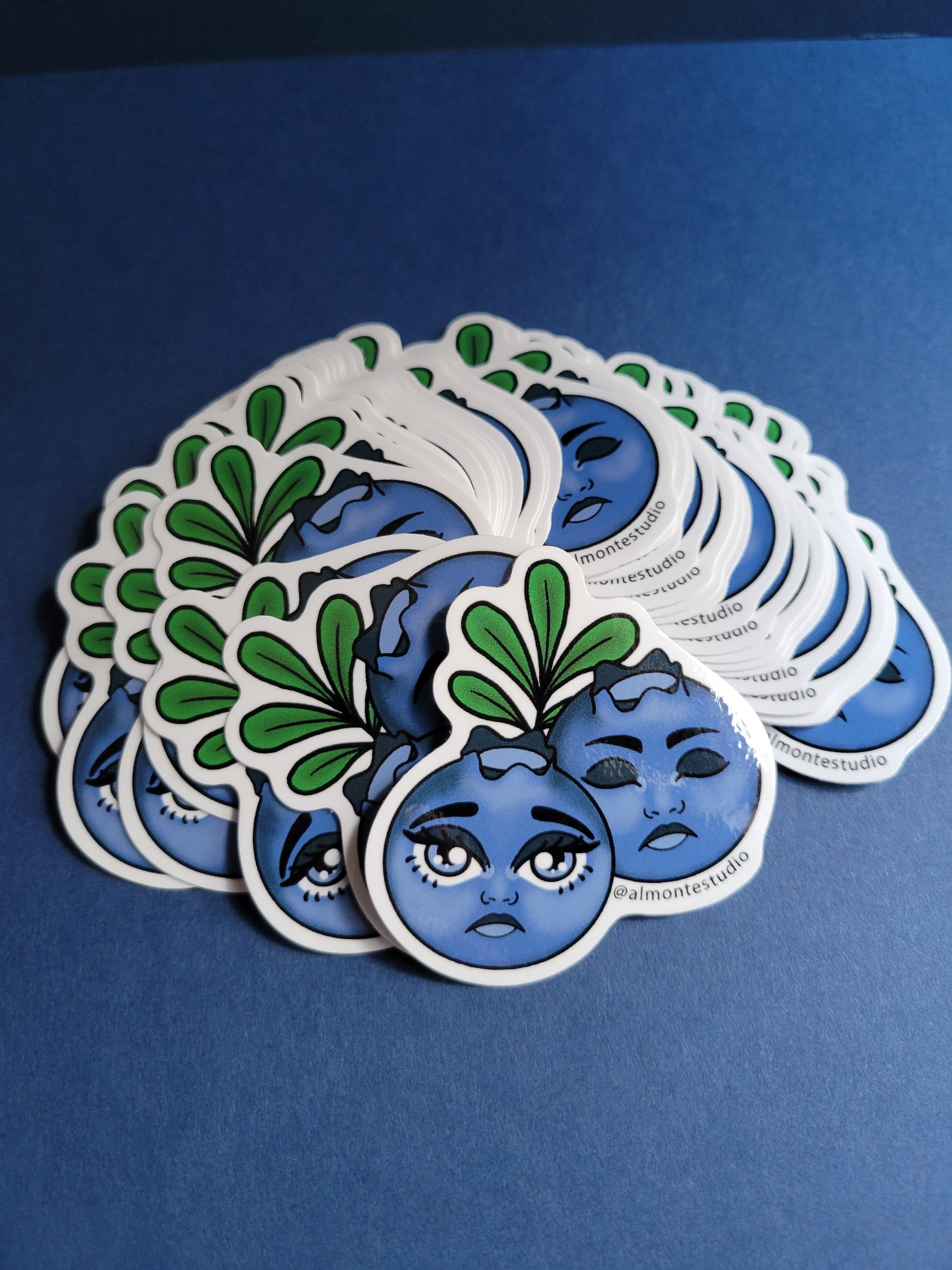 Blueberries vinyl sticker