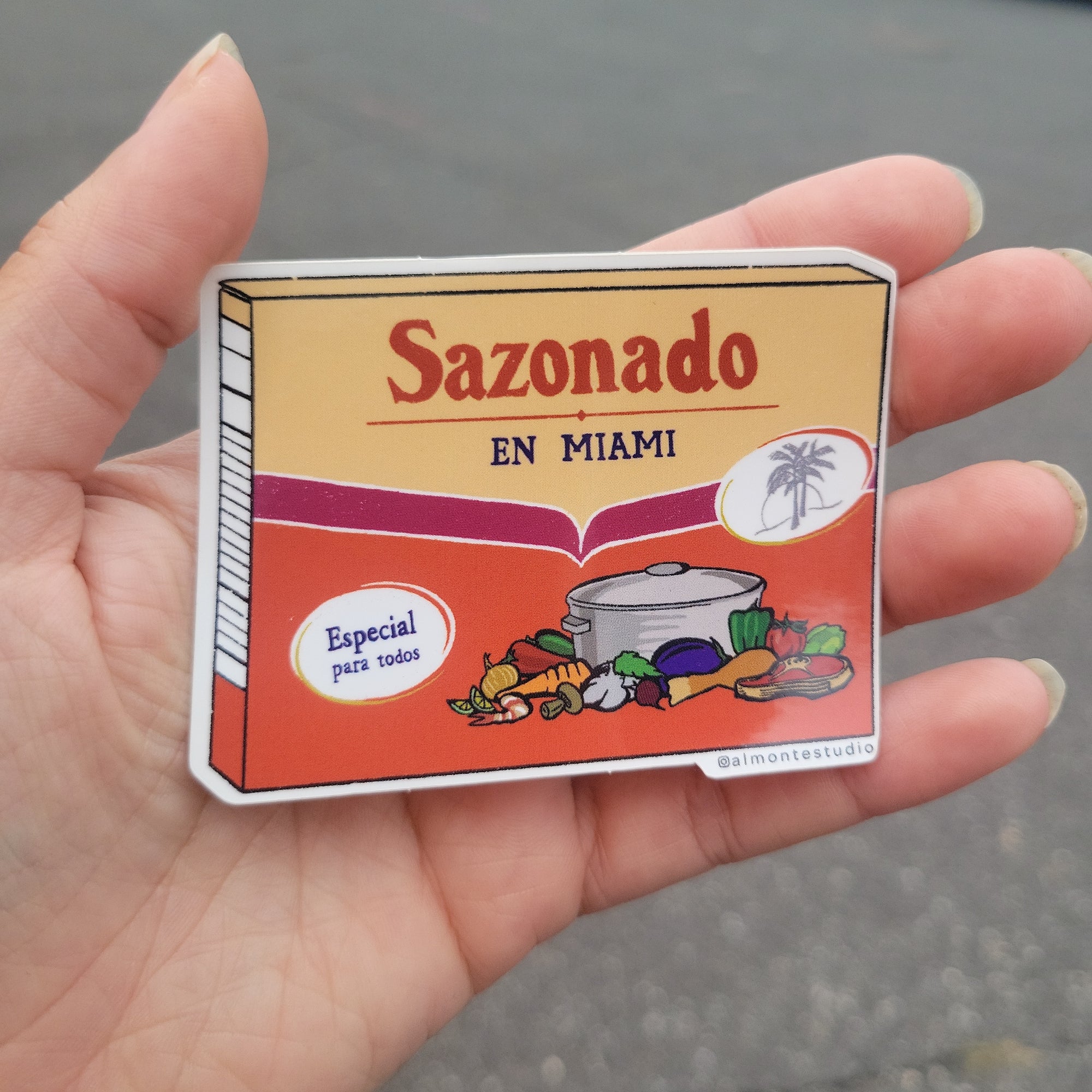 Sazonado en Miami Sticker
