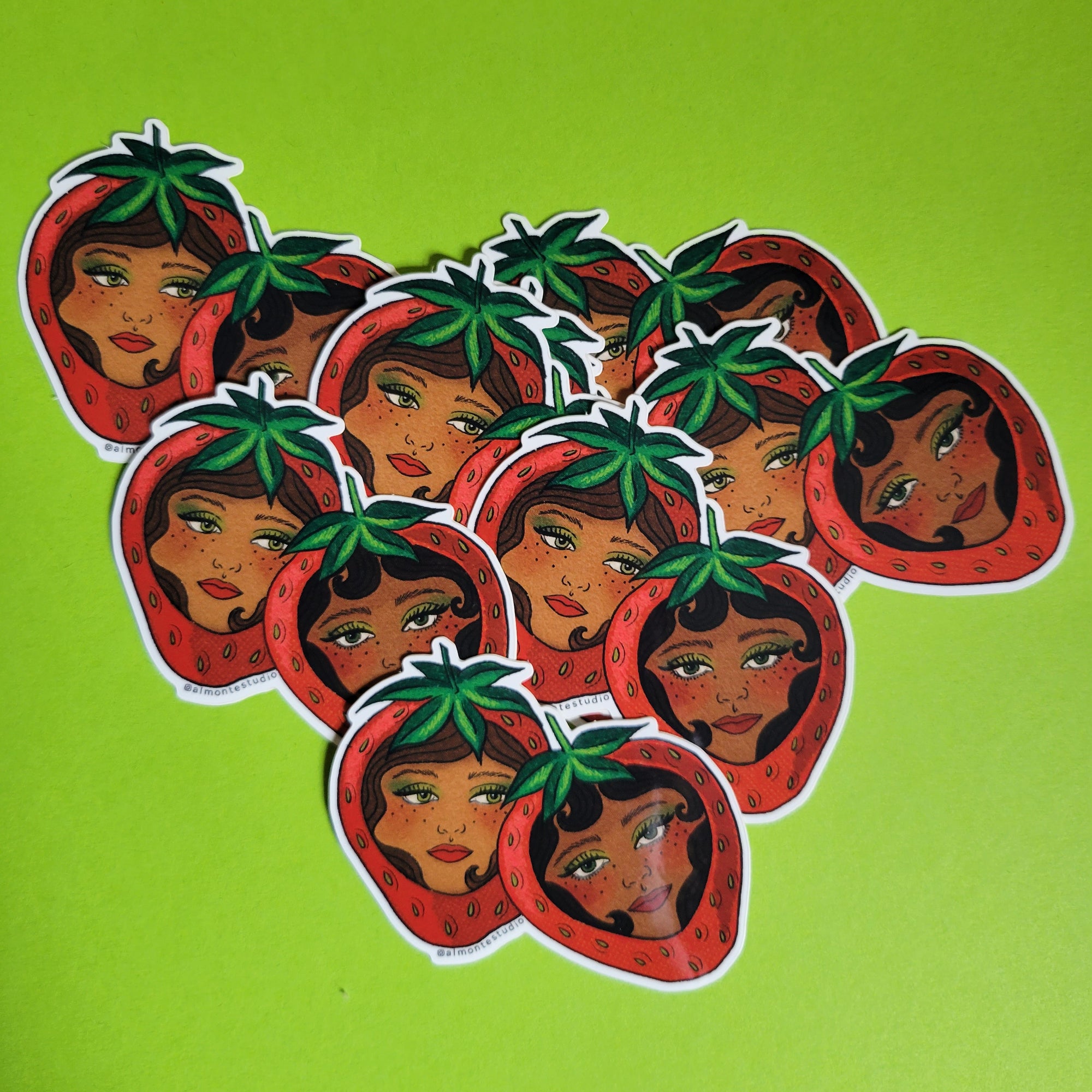 Strawbaddies Vinyl Sticker
