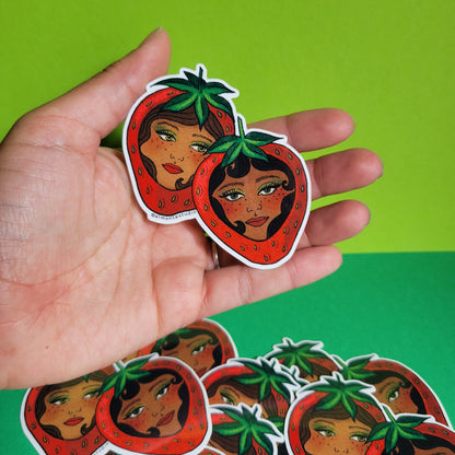 Strawbaddies Vinyl Sticker