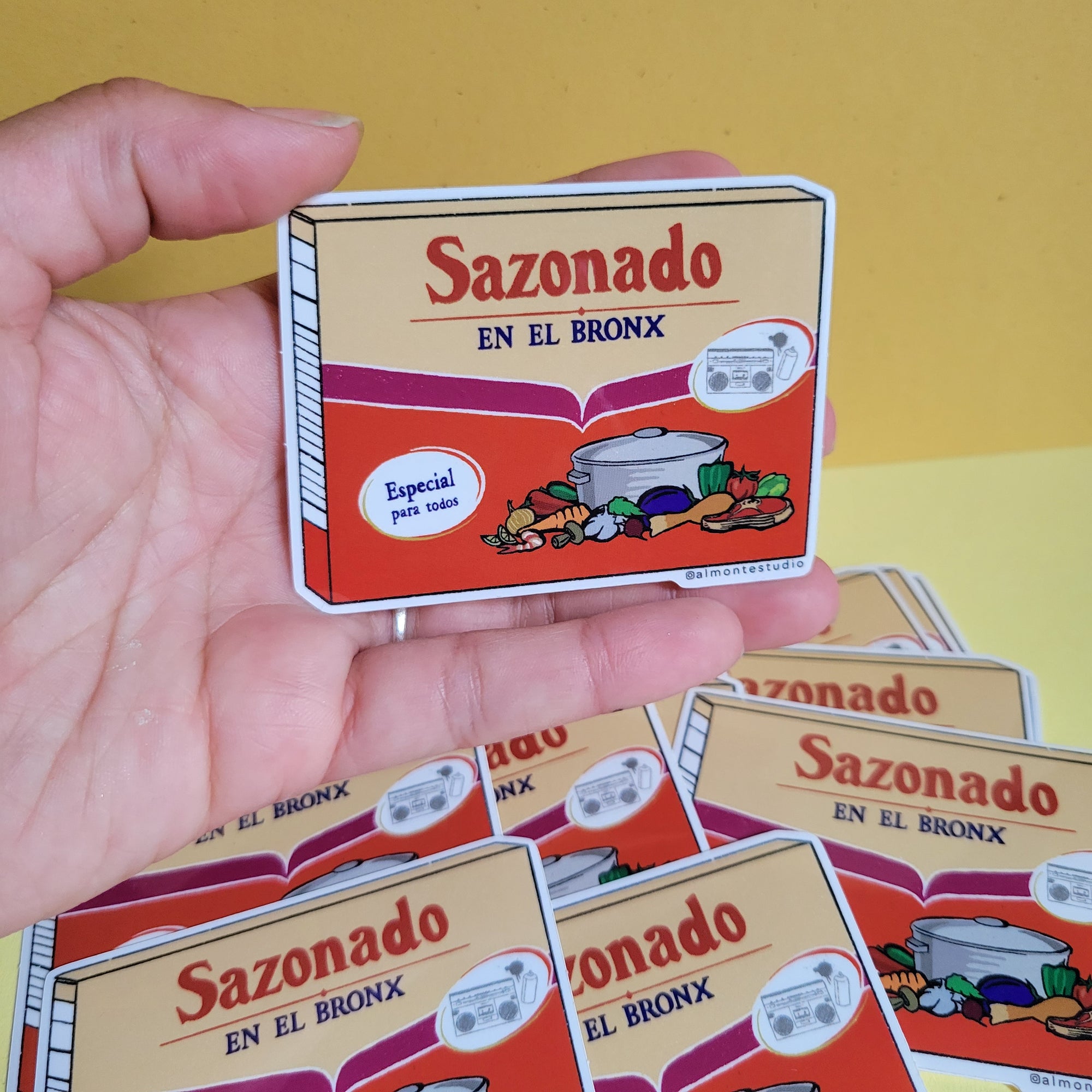 Sazonado en el Bronx Vinyl Sticker