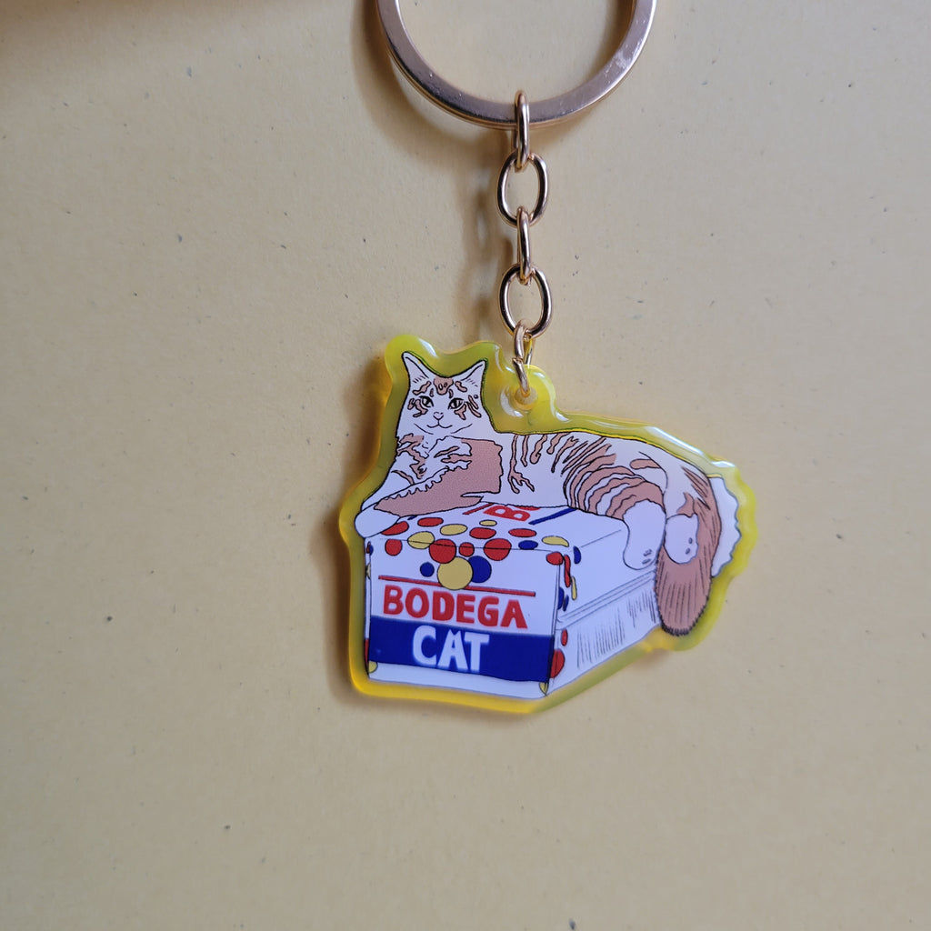 Bodega Cat Acrylic Keychain