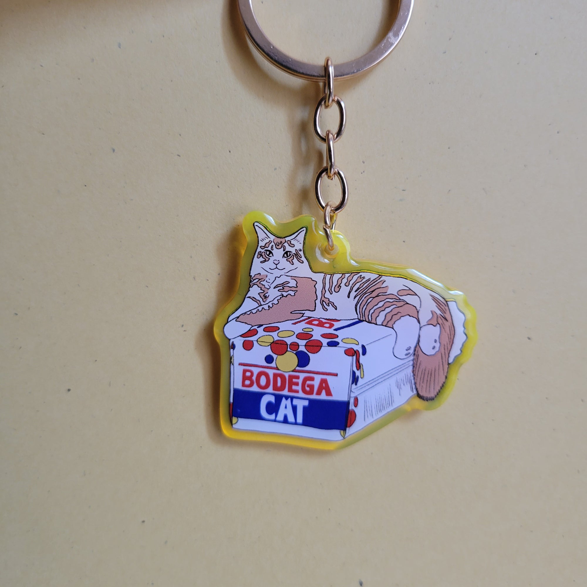 Bodega Cat Acrylic Keychain