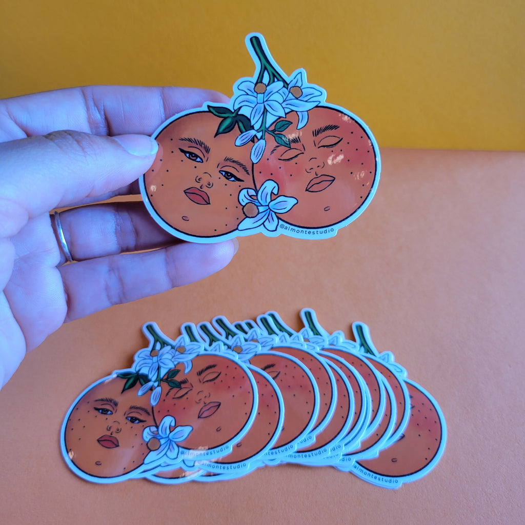 Orange Gals Vinyl Sticker