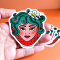 Strawbaddie vinyl sticker