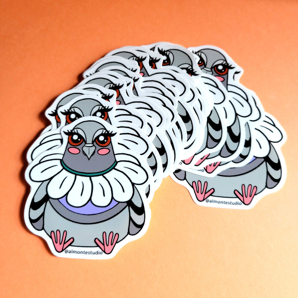 Daisy Pigeon Vinyl Sticker