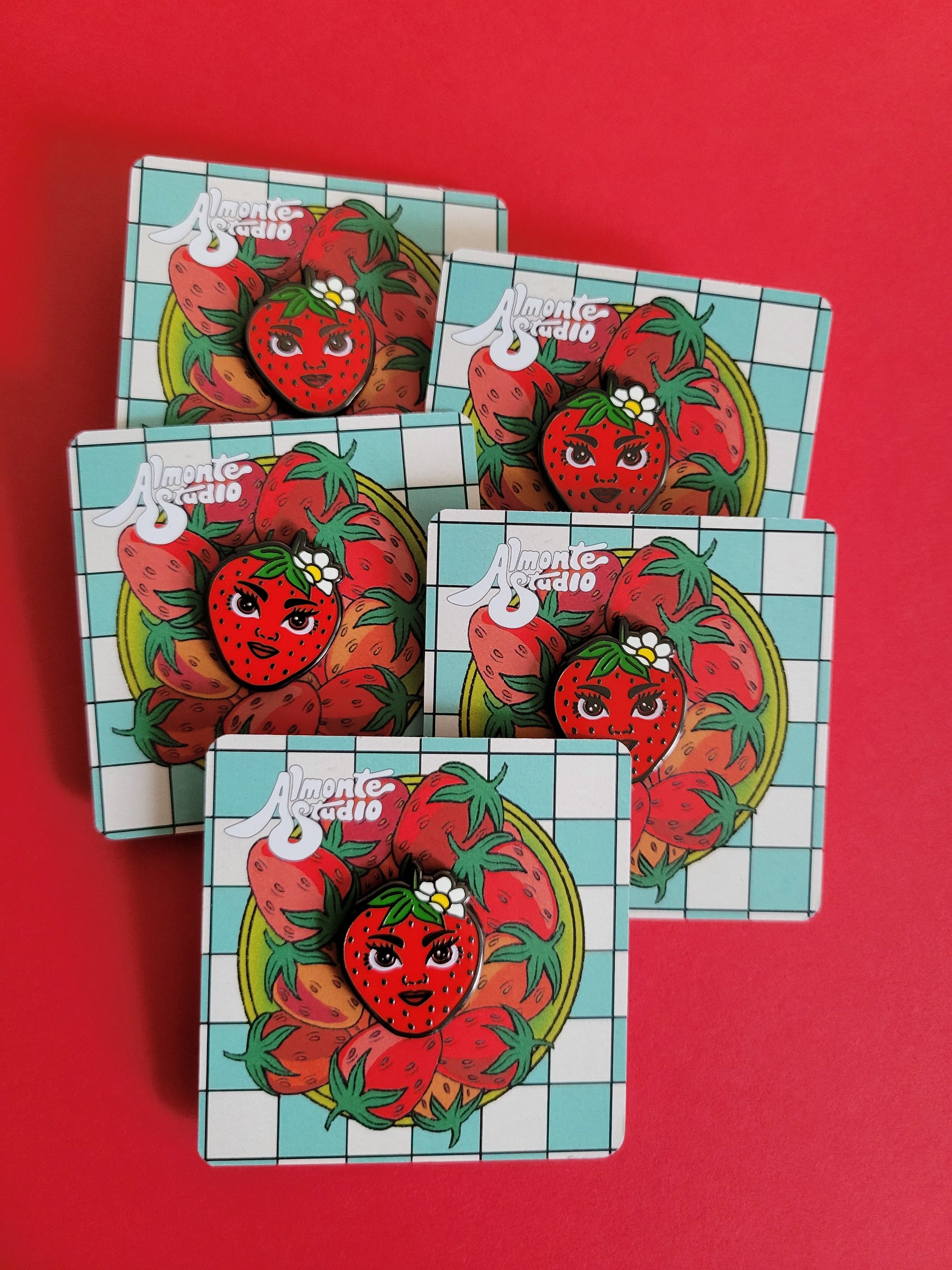 Strawbaddie Enamel Pin