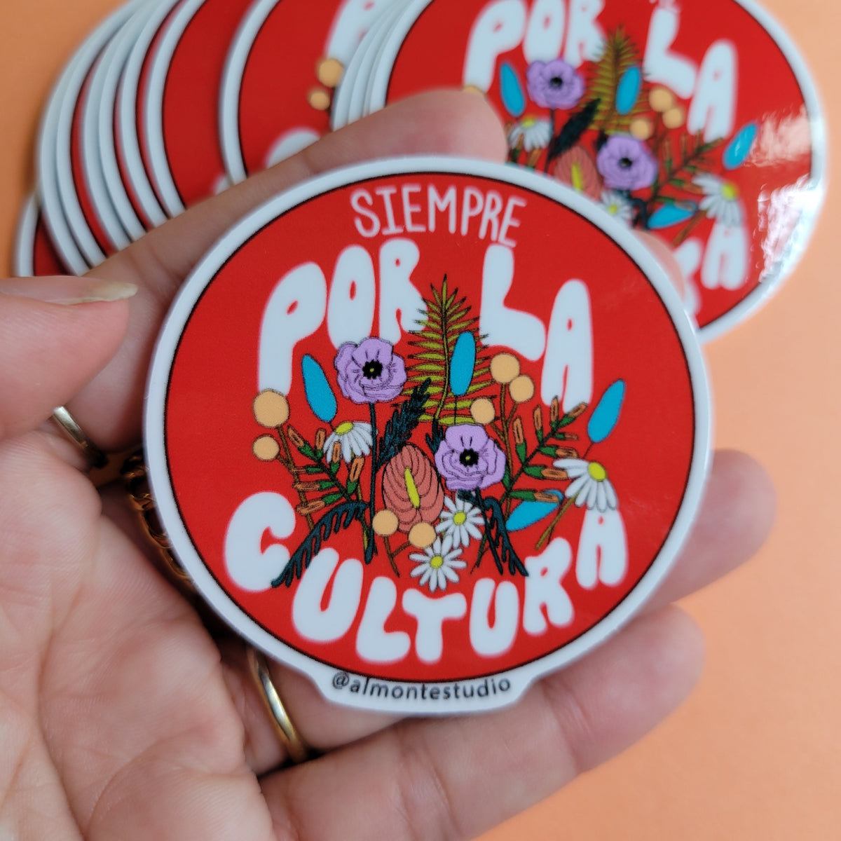 Por La Cultura Vinyl Sticker