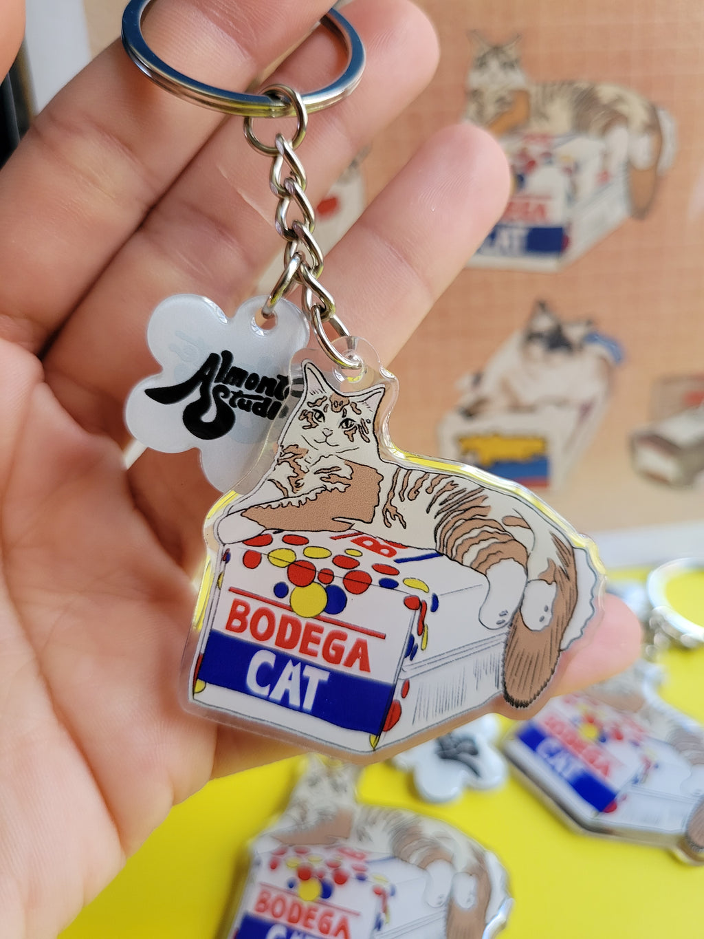 Bodega Cat Acrylic Keychain