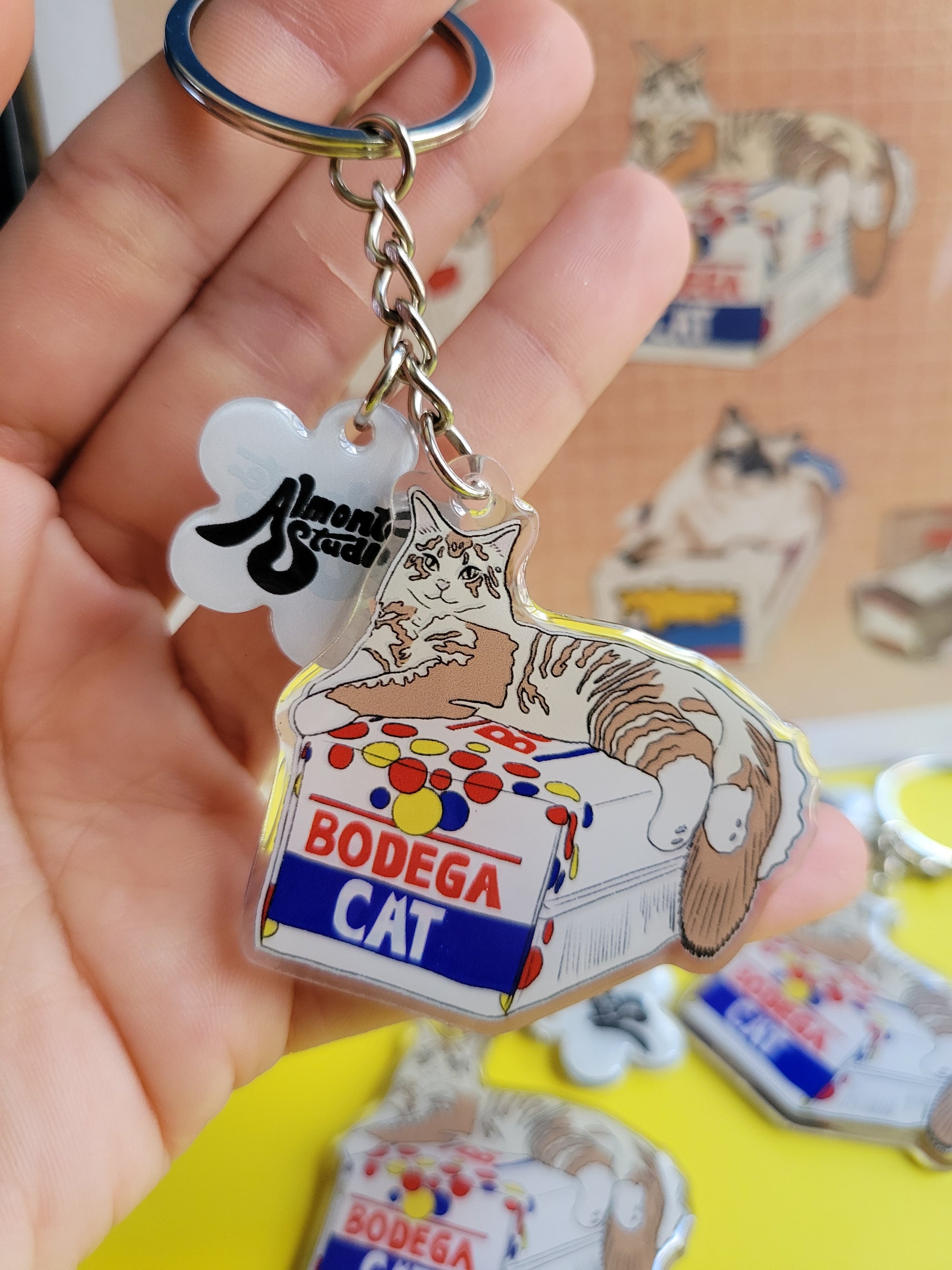 Bodega Cat Acrylic Keychain