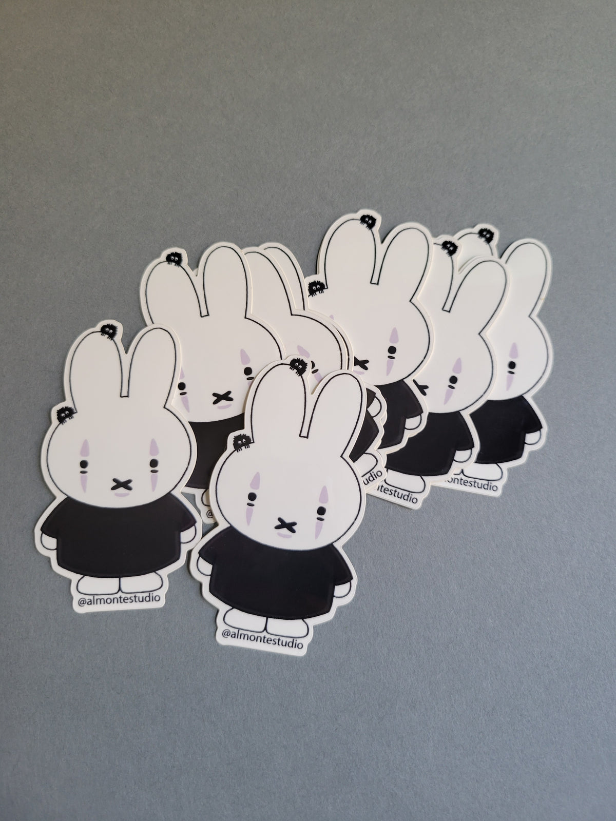 No Face Miffy Vinyl Sticker