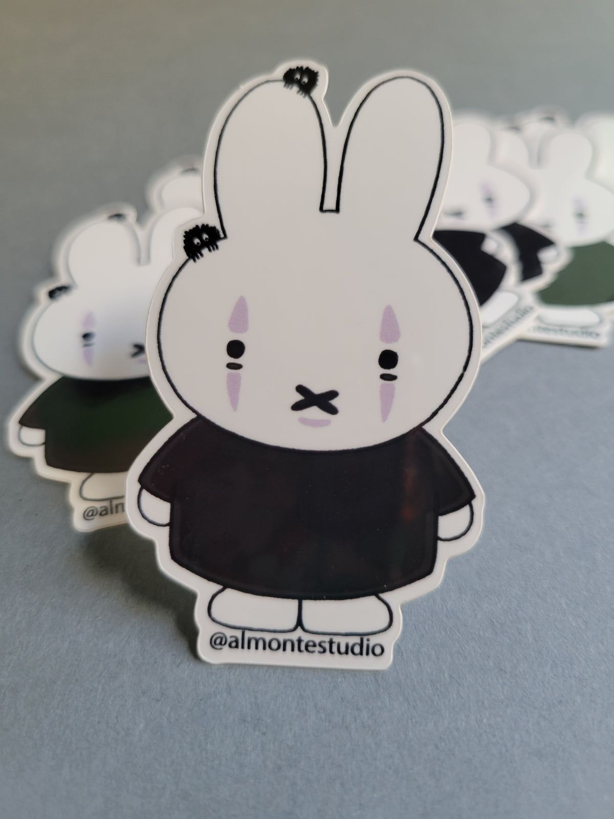 No Face Miffy Vinyl Sticker