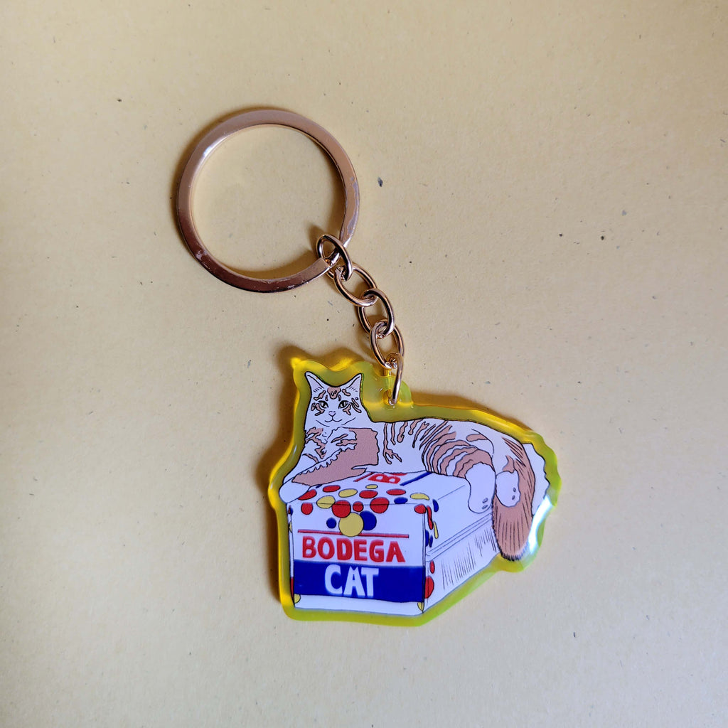 Bodega Cat Acrylic Keychain