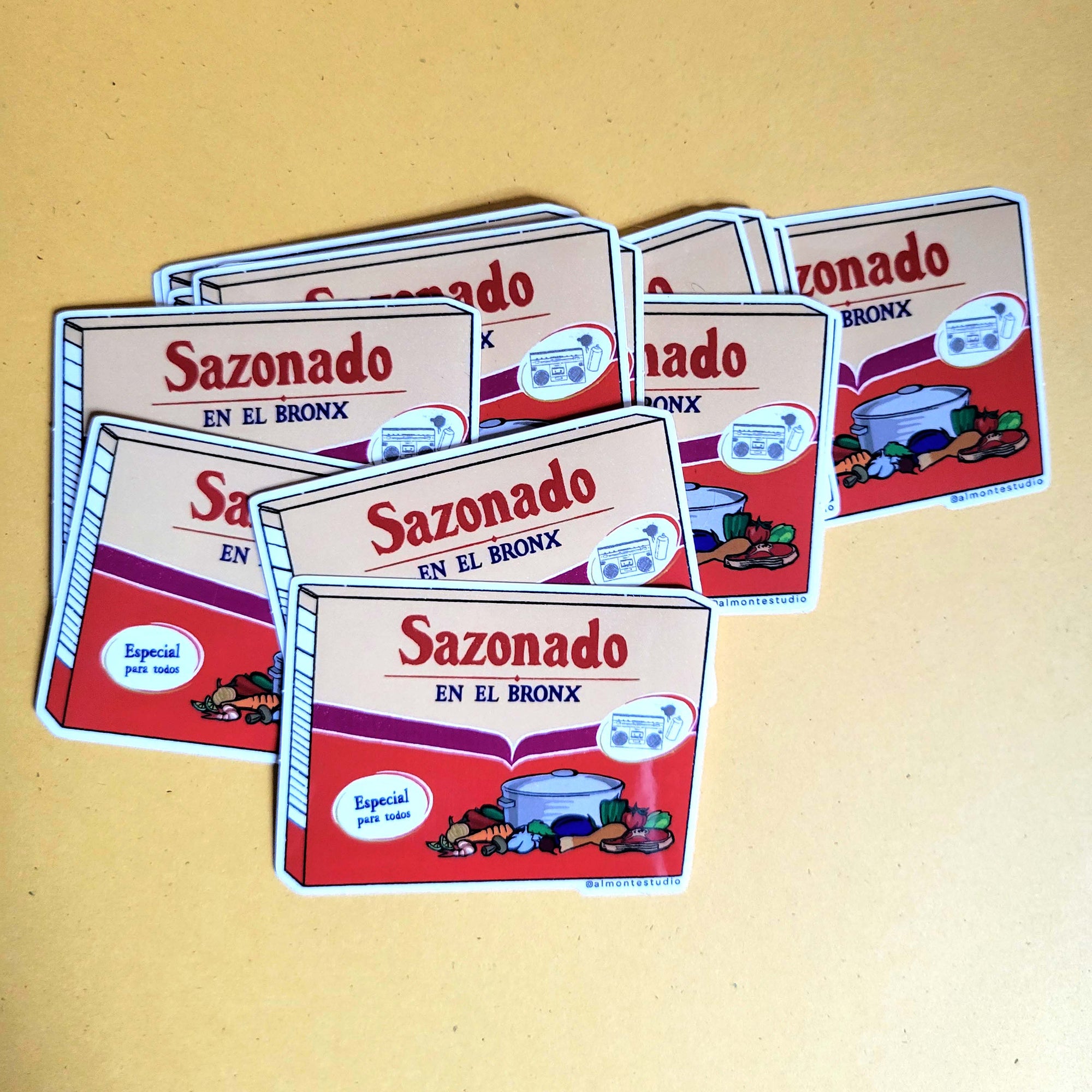 Sazonado en el Bronx Vinyl Sticker