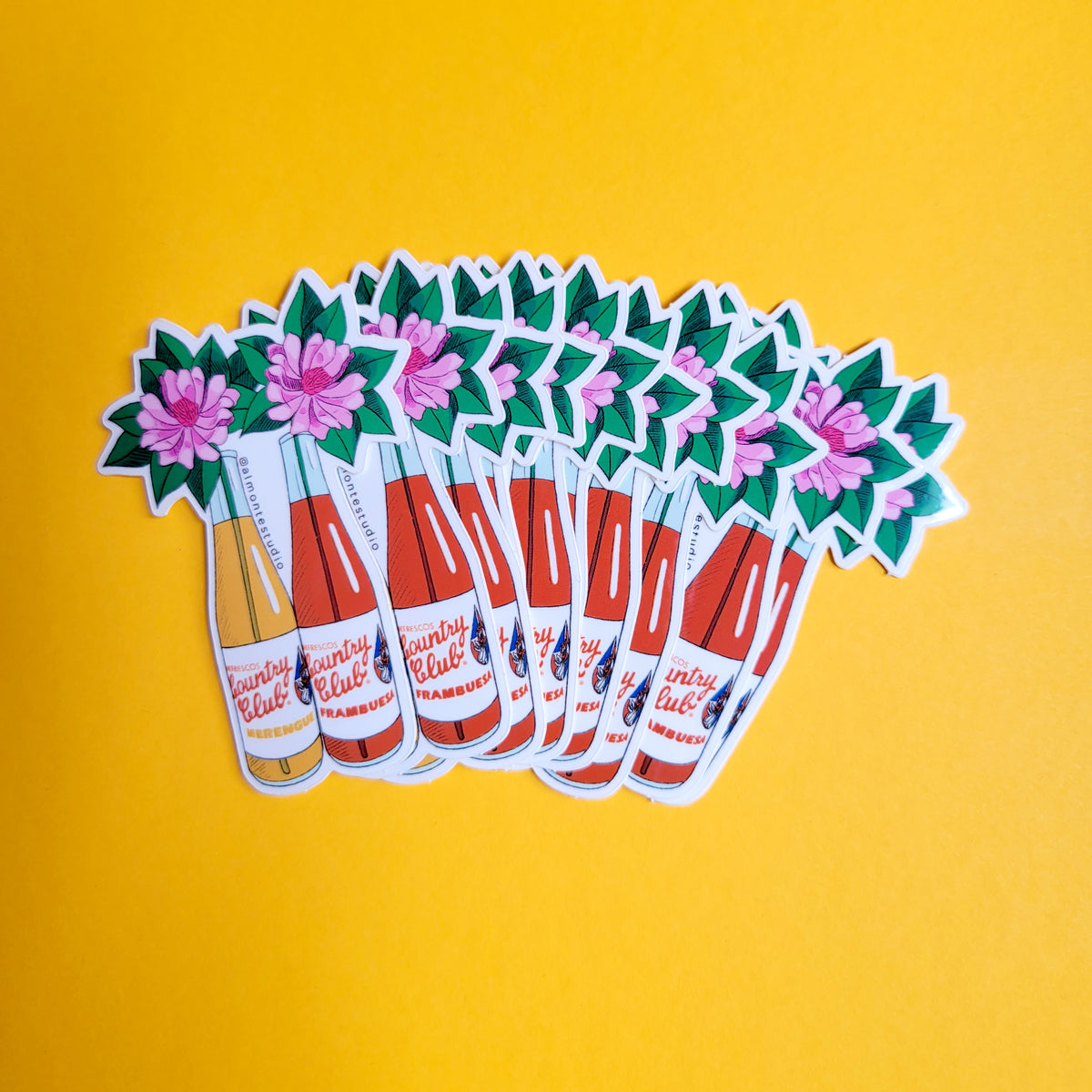 Country Club Vinyl Sticker