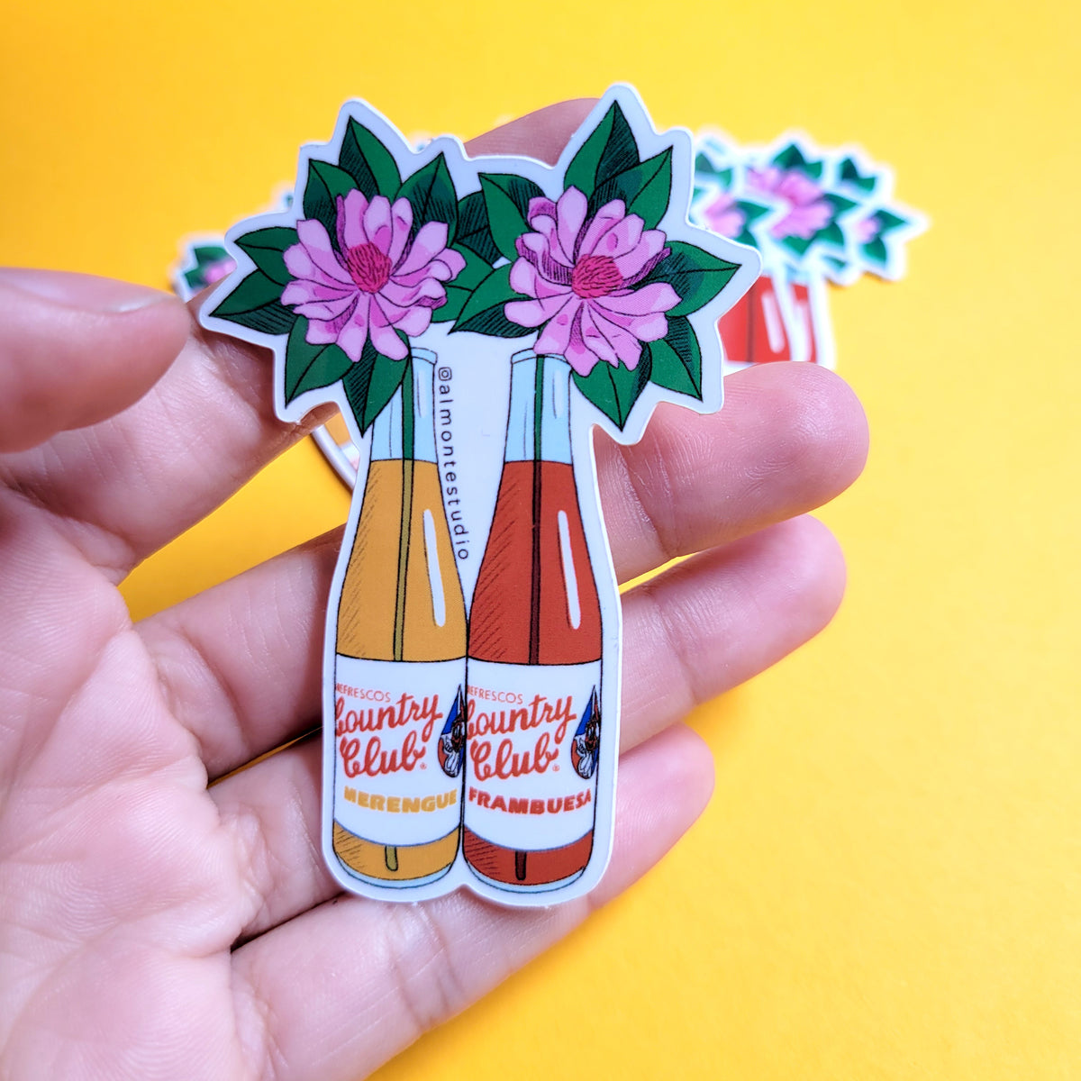 Country Club Vinyl Sticker