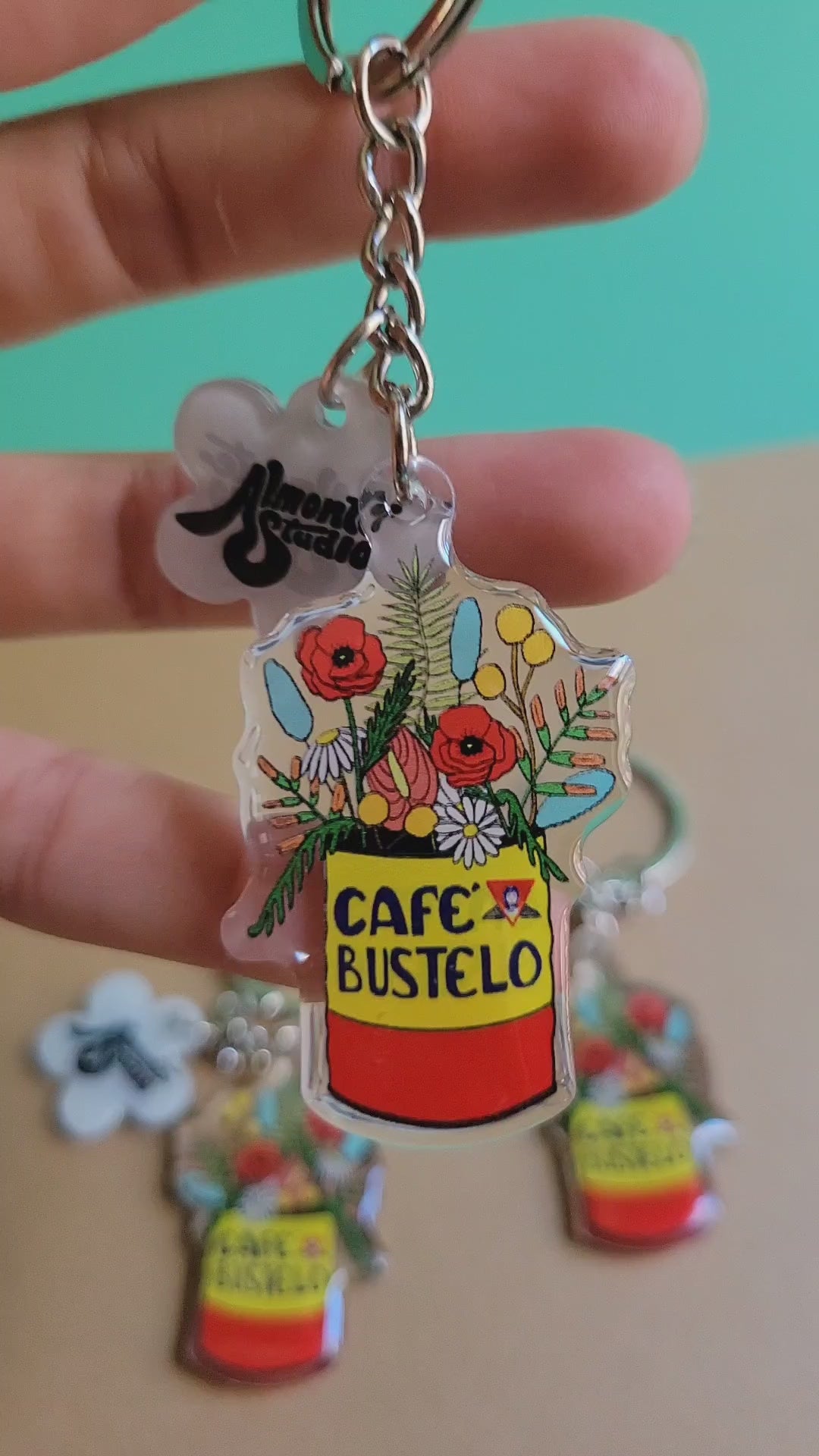 Cafe Bustelo Acrylic Keychain