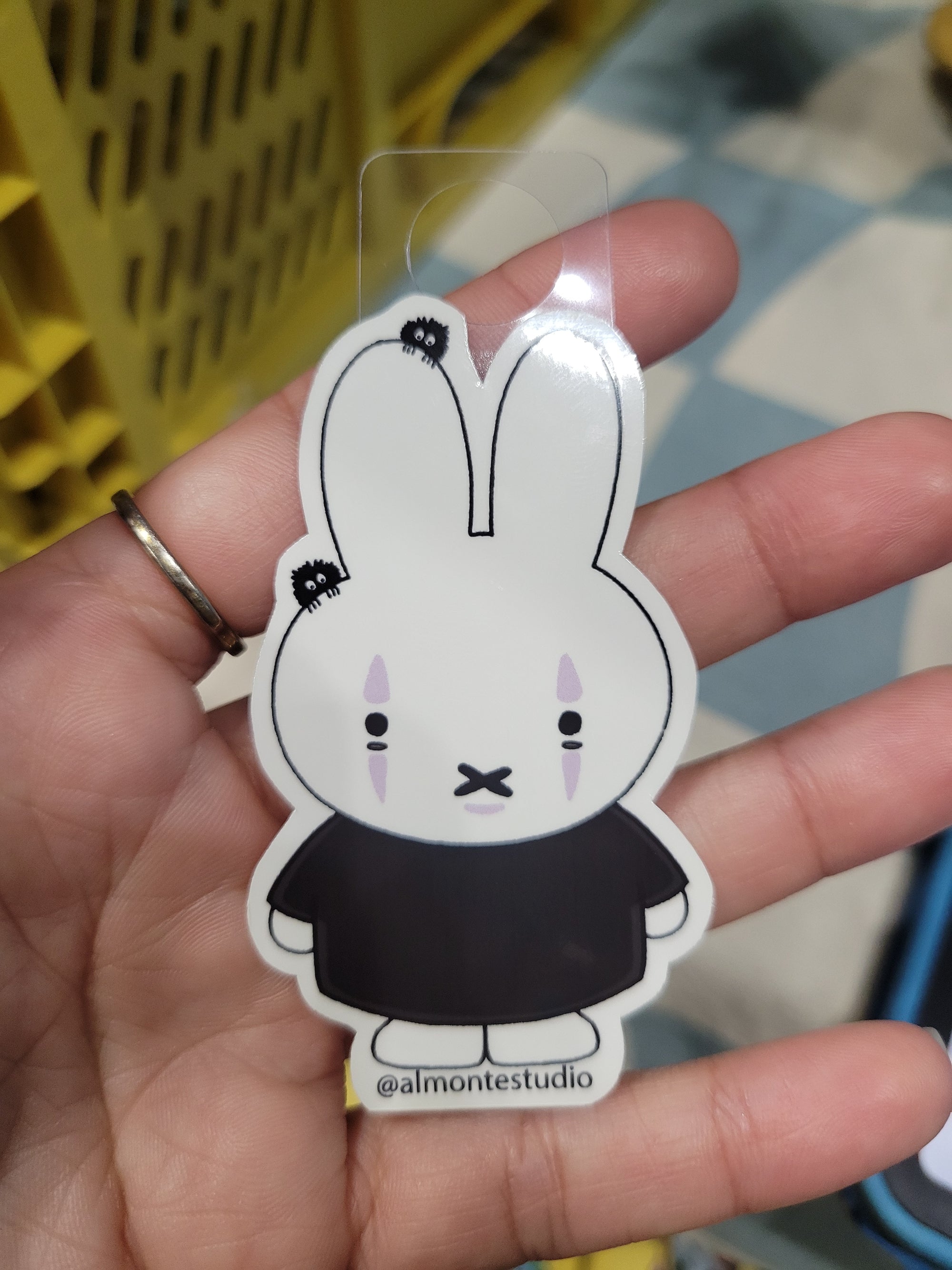 No Face Miffy Vinyl Sticker